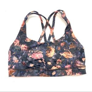 Lululemon Energy Bra - Floral - Size 4